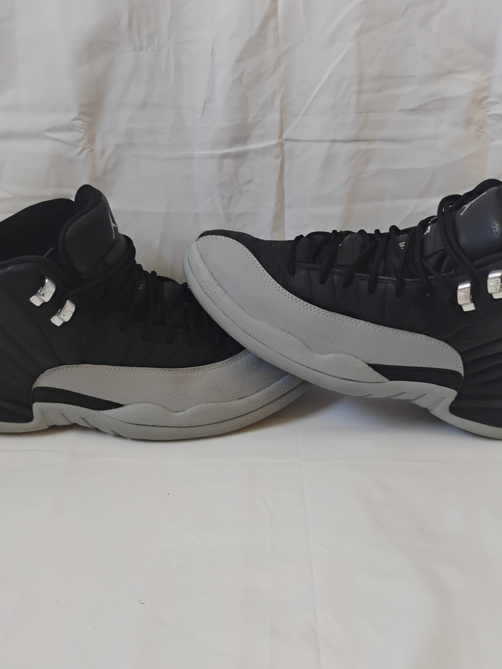 Jordan Air Jordan 12 Retro Sneakers Black Gray Mens Size 10 CT8013-010